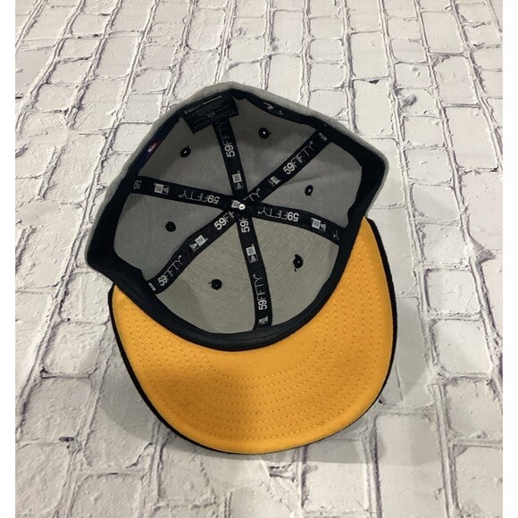 New Era Cap Hat Unisex Size 7 1/4" Color Black Gray Oakland Athletics Fitted Cap - Picture 8 of 12